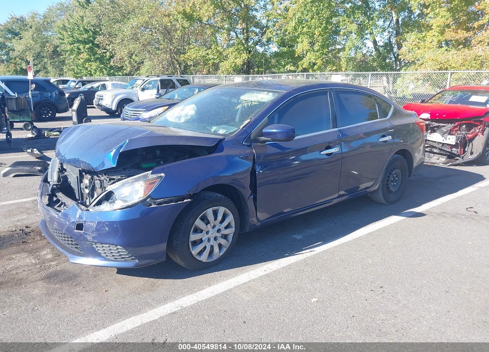 2017 NISSAN SENTRA SV VIN: 3N1AB7APXHY379936