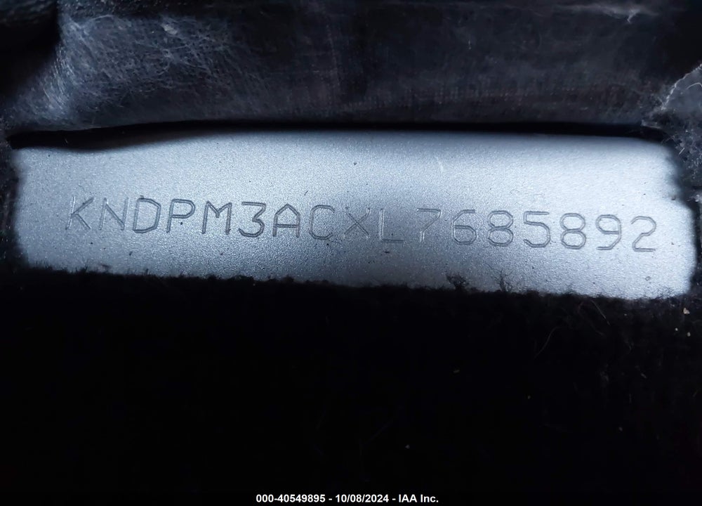 2020 KIA SPORTAGE VIN: KNDPM3ACXL7685892