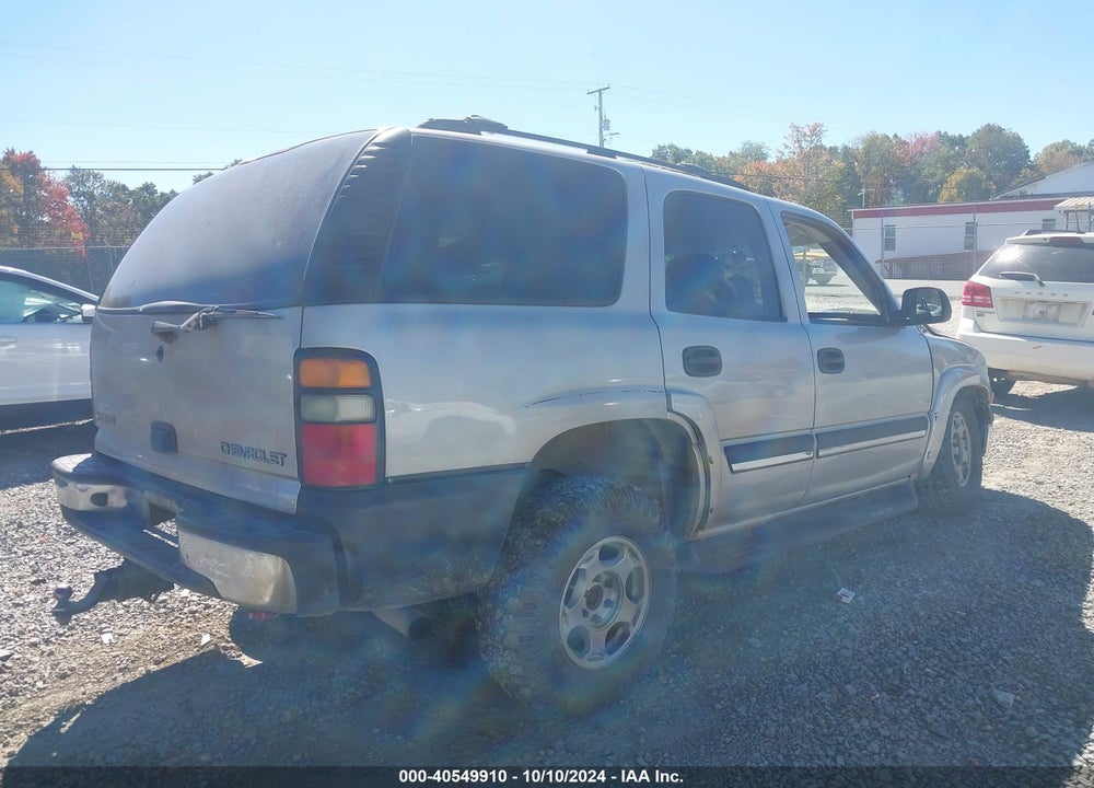 2005 CHEVROLET TAHOE LS VIN: 1GNEK13T85R227605