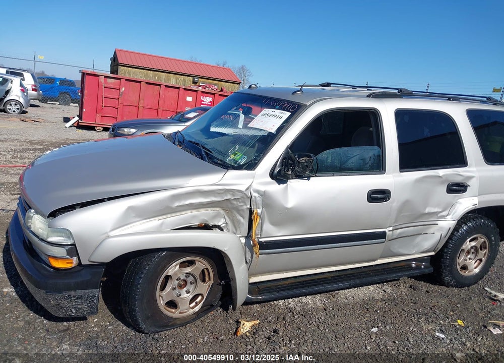 2005 CHEVROLET TAHOE LS VIN: 1GNEK13T85R227605