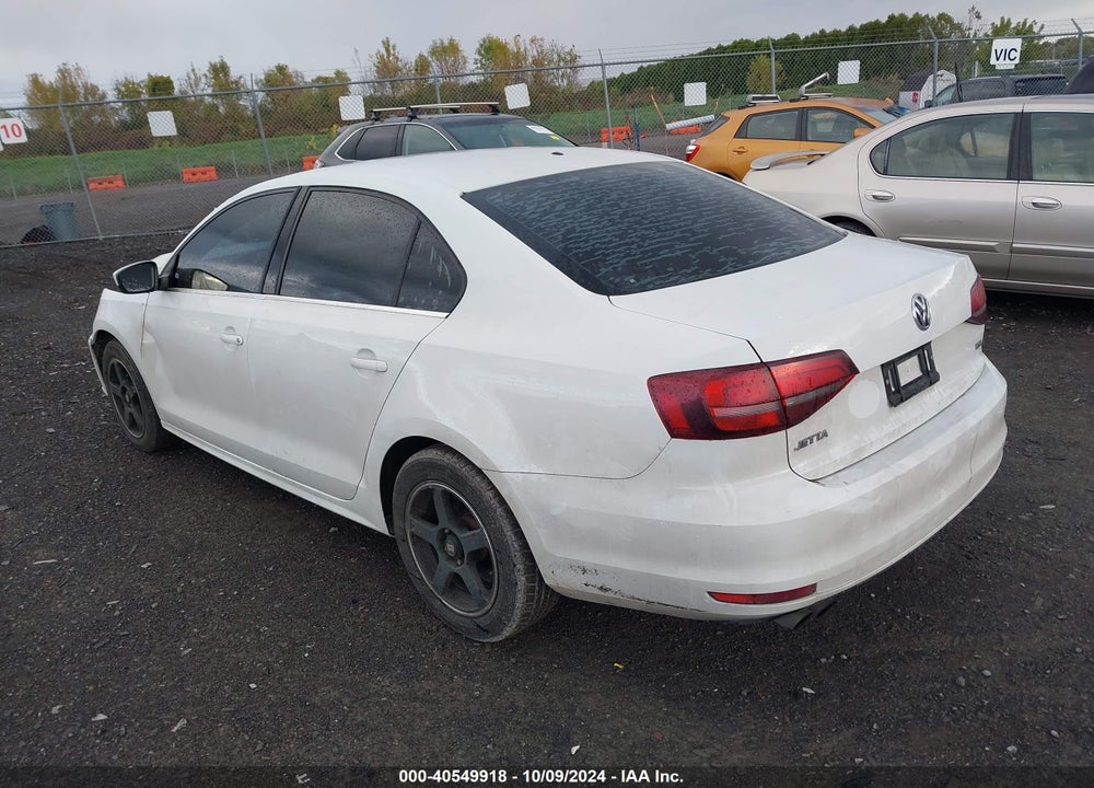 2017 VOLKSWAGEN JETTA VIN: 3VW167AJ3HM300091