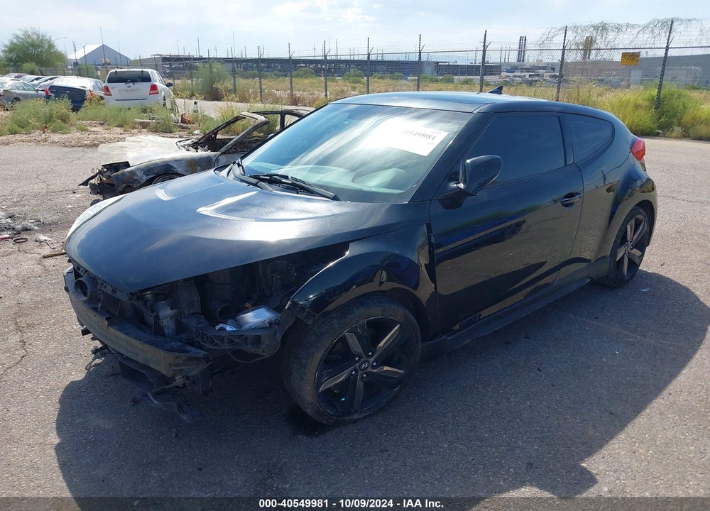 2013 HYUNDAI VELOSTER TURBO W/BLUE VIN: KMHTC6AE5DU119982