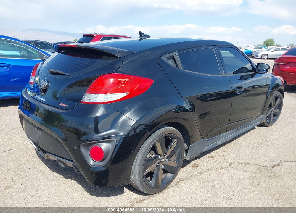 2013 HYUNDAI VELOSTER TURBO W/BLUE VIN: KMHTC6AE5DU119982