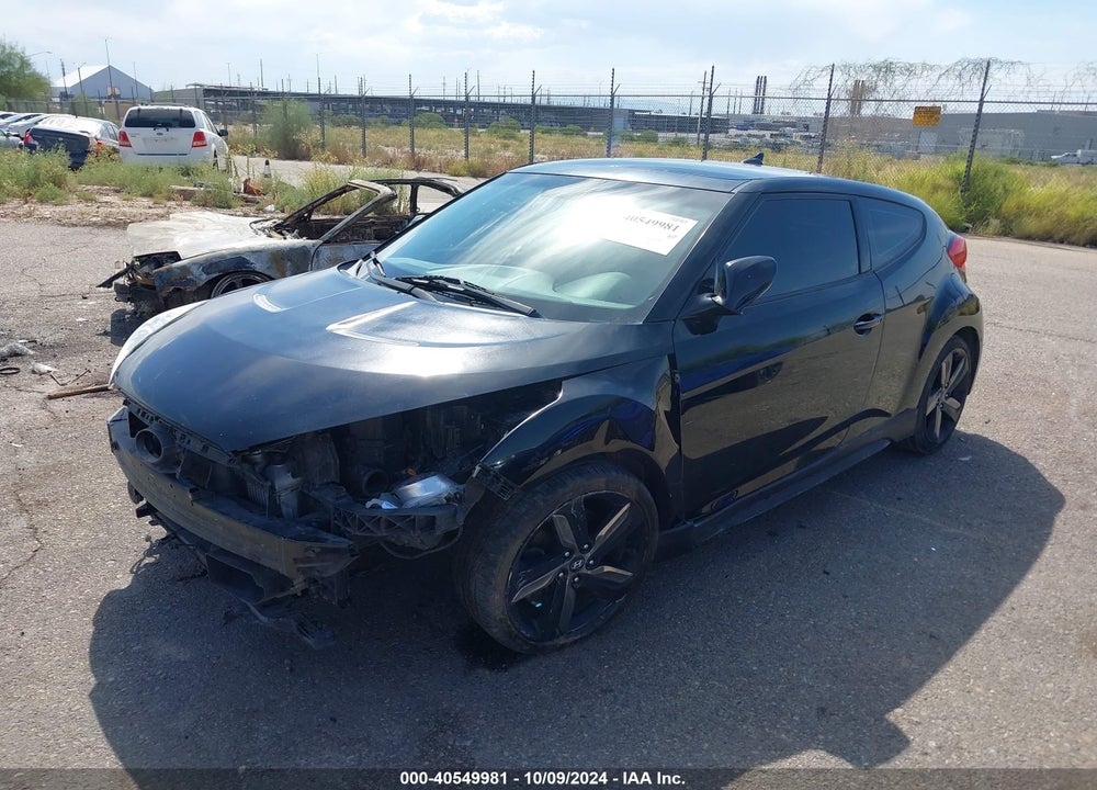 2013 HYUNDAI VELOSTER TURBO W/BLUE VIN: KMHTC6AE5DU119982