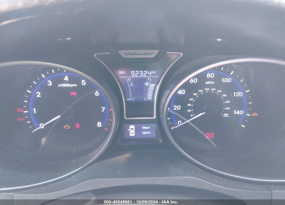 2013 HYUNDAI VELOSTER TURBO W/BLUE VIN: KMHTC6AE5DU119982