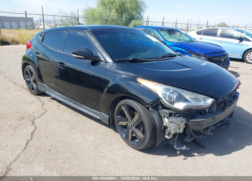 2013 HYUNDAI VELOSTER TURBO W/BLUE VIN: KMHTC6AE5DU119982
