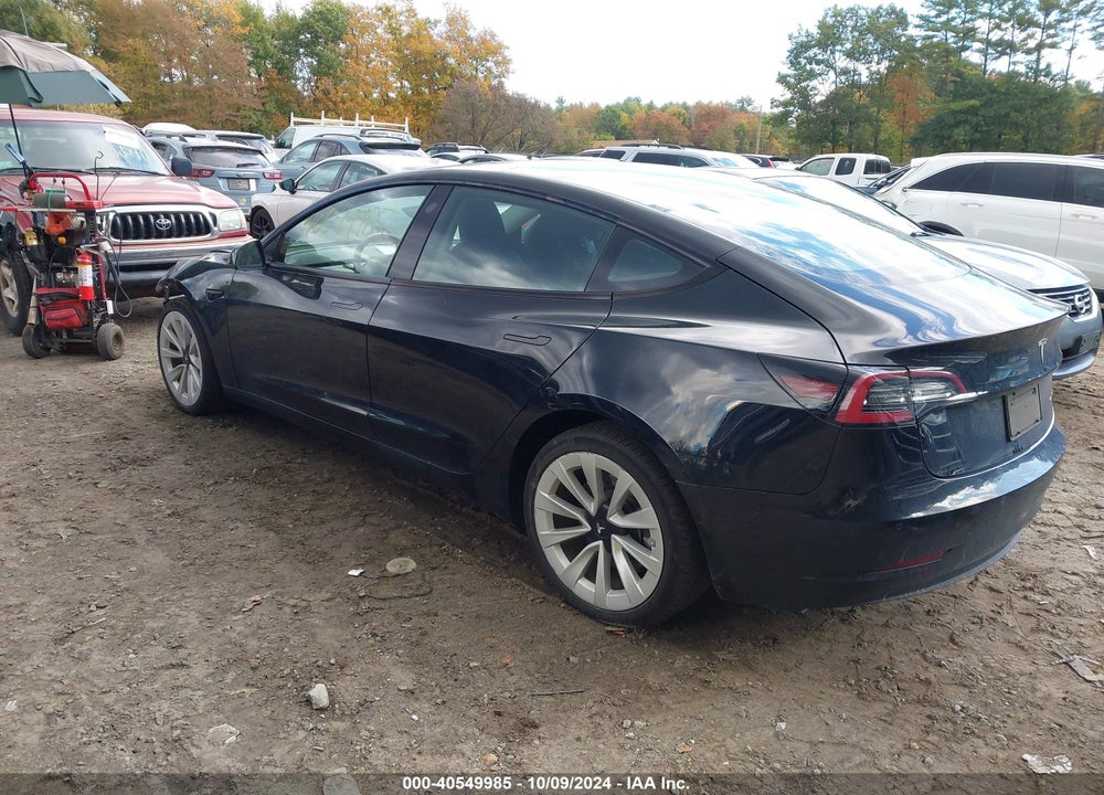 2022 TESLA MODEL 3 VIN: 5YJ3E1EBXNF304878