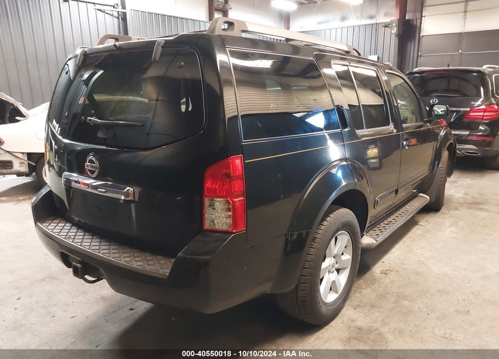 2008 NISSAN PATHFINDER SE VIN: 5N1AR18U38C652026