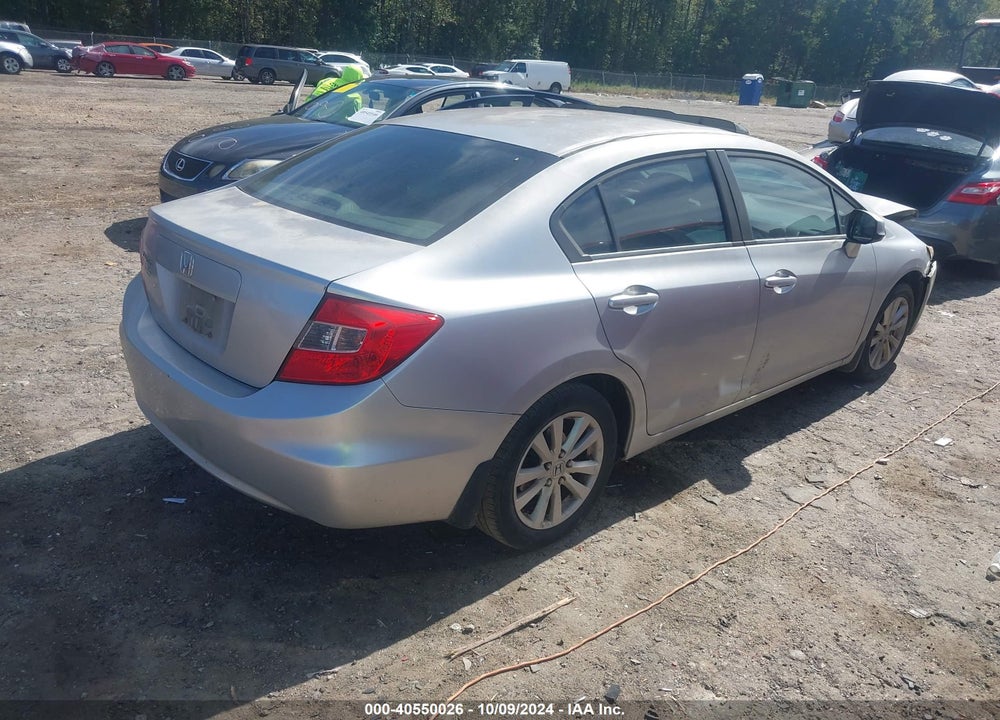 2012 HONDA CIVIC EX VIN: 2HGFB2F86CH319188