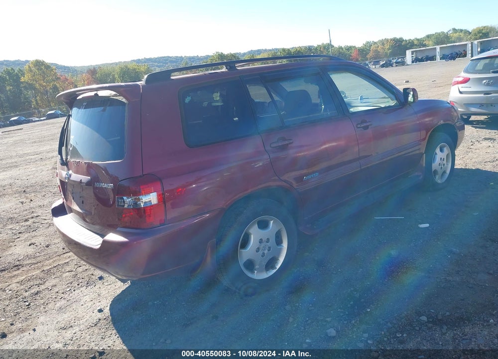 2006 TOYOTA HIGHLANDER LIMITED V6 VIN: JTEEP21A060172943