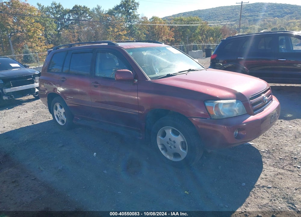 2006 TOYOTA HIGHLANDER LIMITED V6 VIN: JTEEP21A060172943