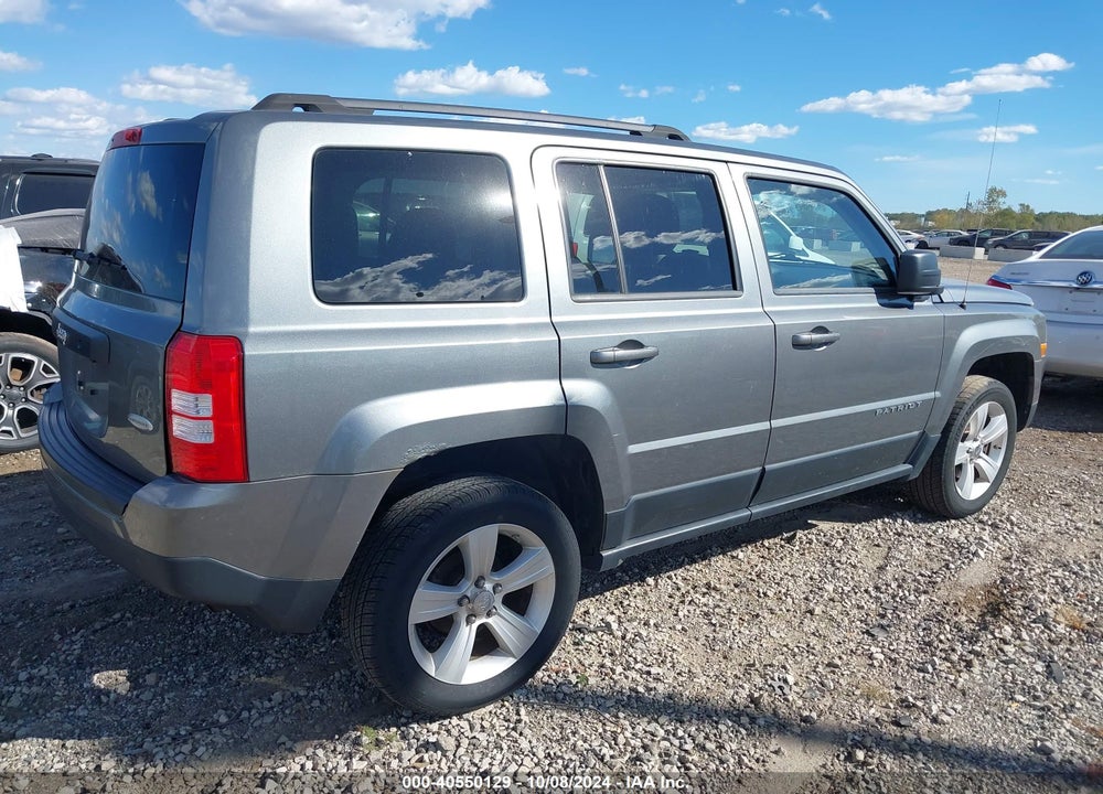 2012 JEEP PATRIOT LATITUDE VIN: 1C4NJRFB7CD633866