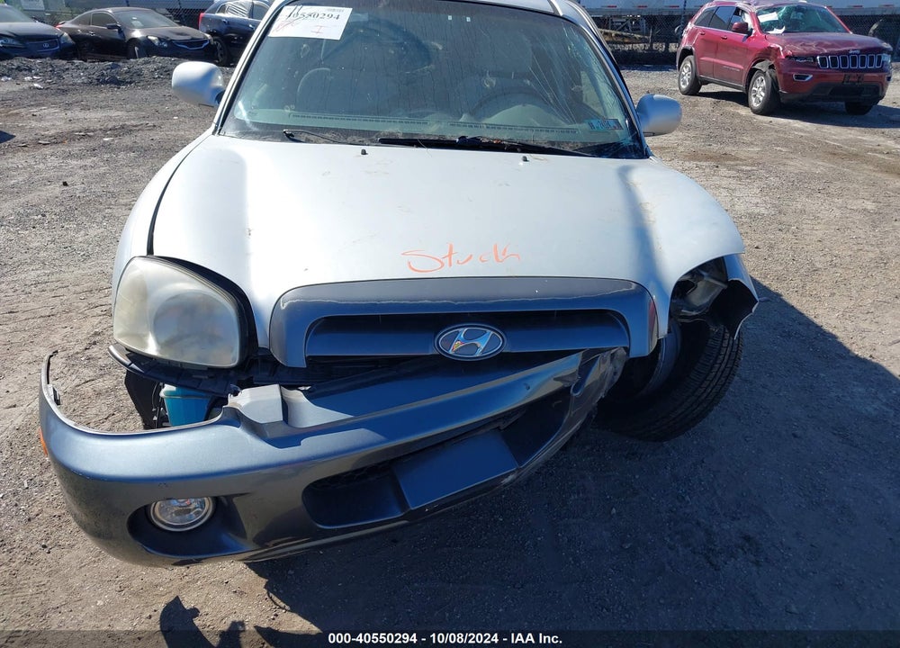2006 HYUNDAI SANTA FE GLS VIN: KM8SC13D46U109241