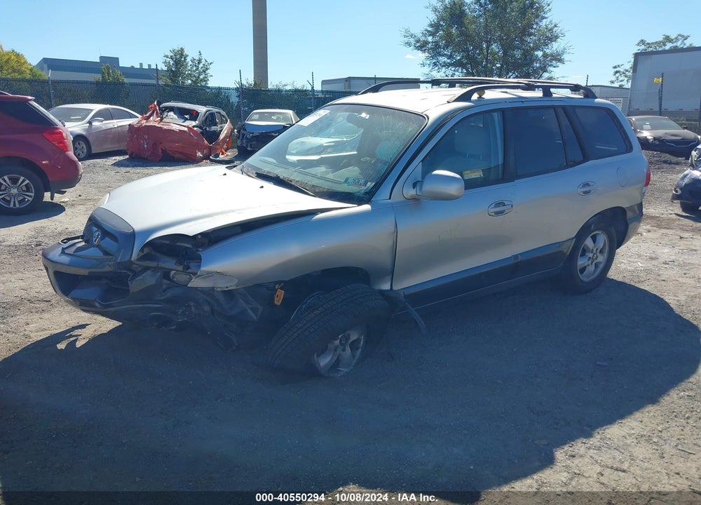 2006 HYUNDAI SANTA FE GLS VIN: KM8SC13D46U109241
