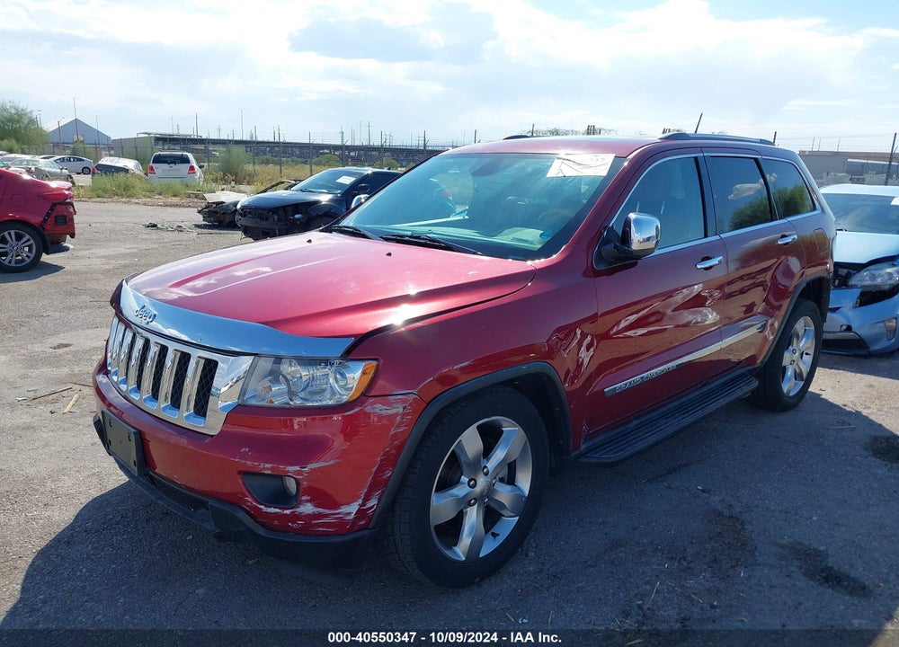 2012 JEEP GRAND CHEROKEE OVERLAND VIN: 1C4RJFCT4CC161032