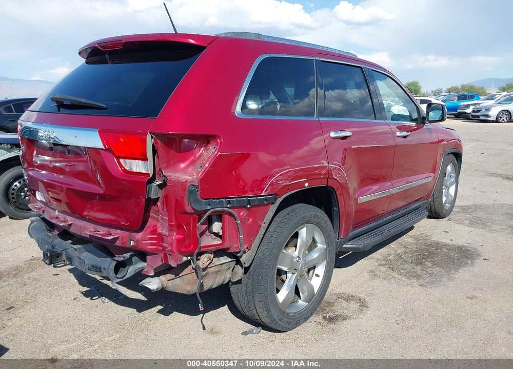 2012 JEEP GRAND CHEROKEE OVERLAND VIN: 1C4RJFCT4CC161032