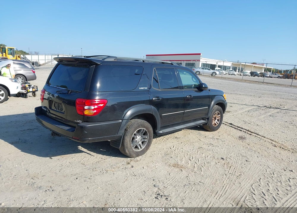 2003 TOYOTA SEQUOIA LIMITED V8 VIN: 5TDZT38A83S172940