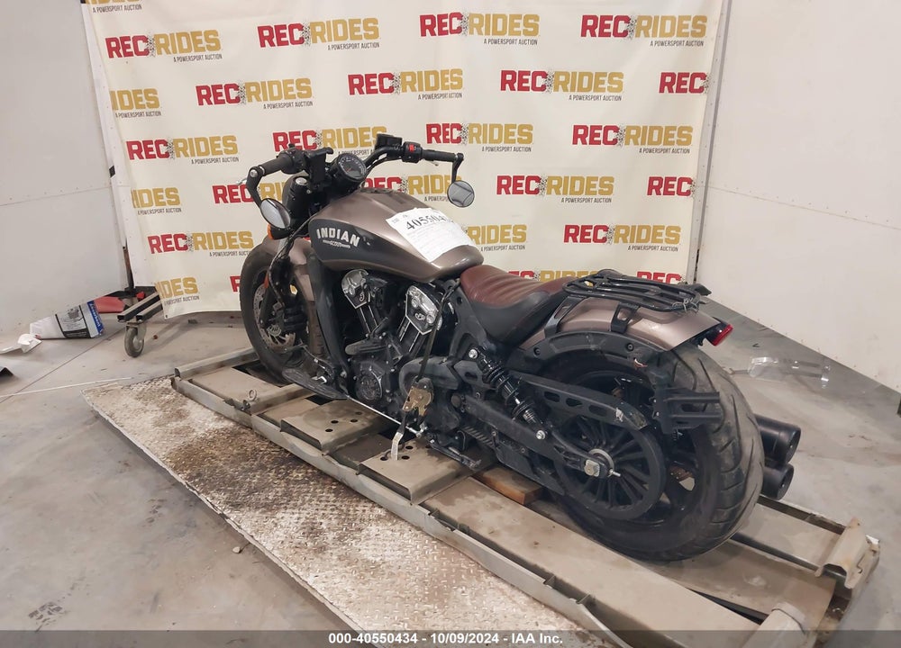 2019 INDIAN MOTORCYCLE CO. SCOUT BOBBER ABS VIN: 56KMTA00XK3141104
