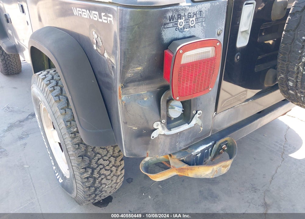 1995 JEEP WRANGLER / YJ S/RIO GRANDE VIN: 1J4FY19P7SP306531