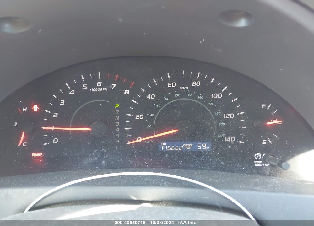 2009 TOYOTA CAMRY LE VIN: 4T4BE46K19R049550