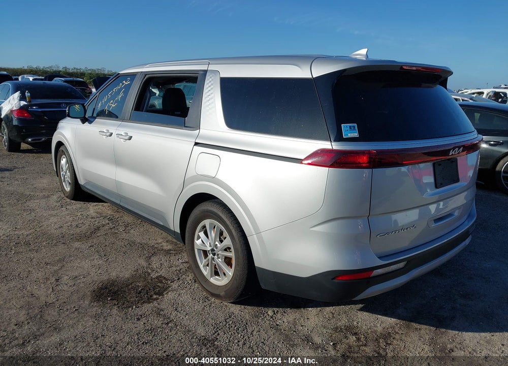 2022 KIA CARNIVAL MPV LX SEAT PACKAGE VIN: KNDNB4H39N6058599