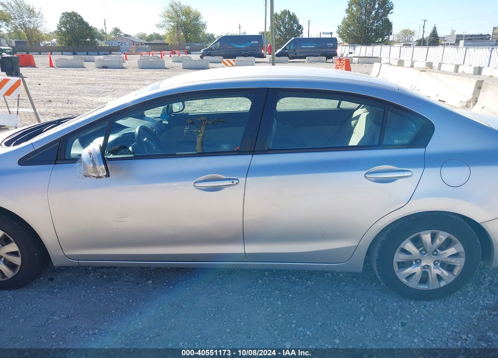 2012 HONDA CIVIC LX VIN: 19XFB2F51CE032759