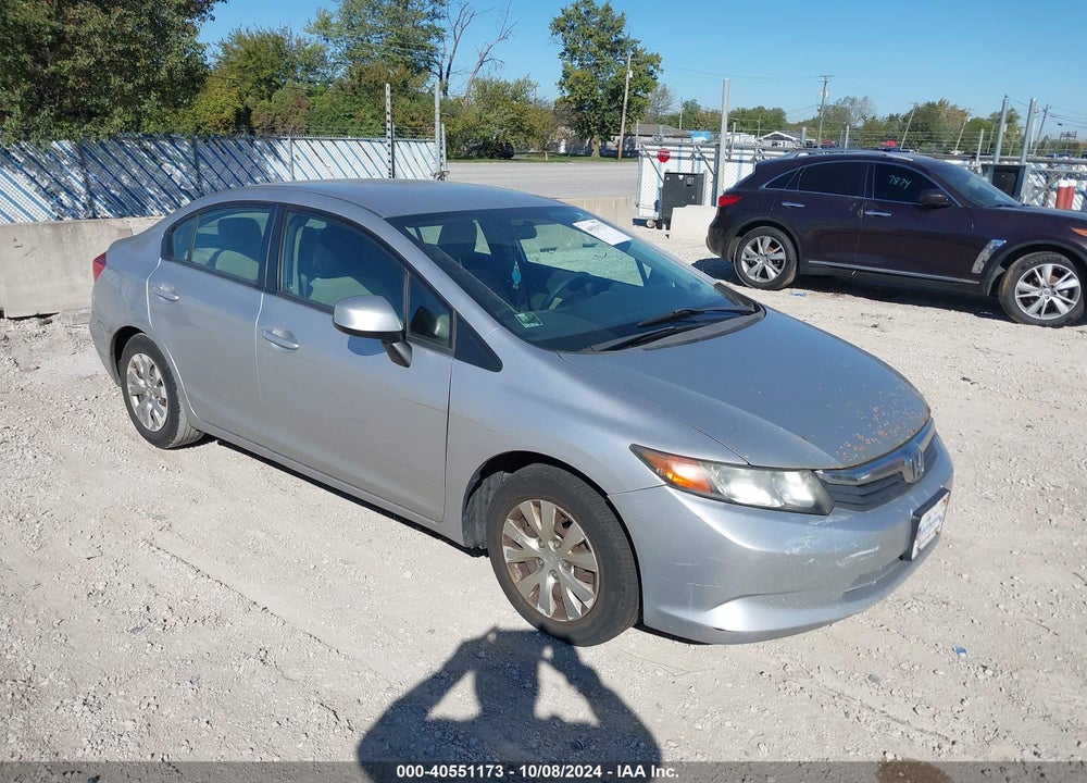 2012 HONDA CIVIC LX VIN: 19XFB2F51CE032759
