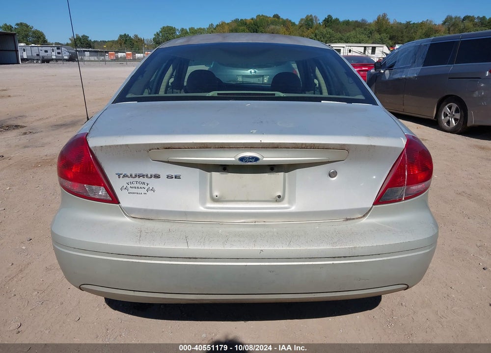 2006 FORD TAURUS SE VIN: 1FAFP53U96A221980