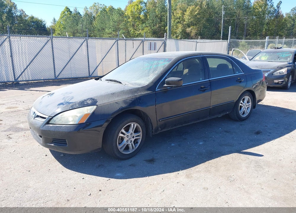 2007 HONDA ACCORD 2.4 SE VIN: JHMCM56337C011856