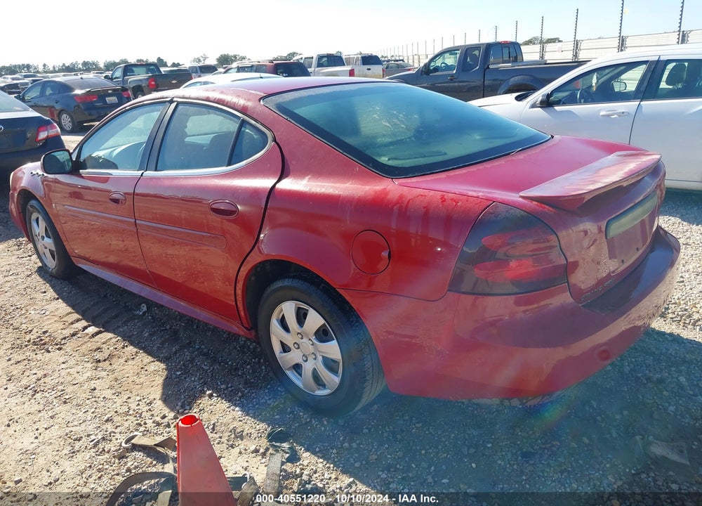 2007 PONTIAC GRAND PRIX VIN: 2G2WP552871133914