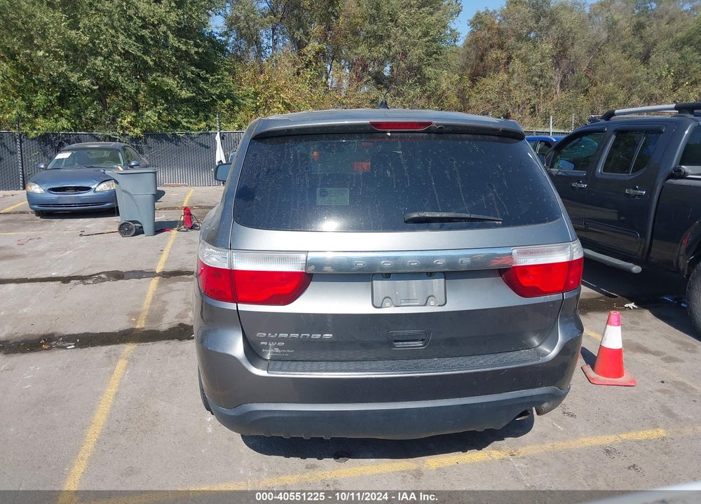 2012 DODGE DURANGO SXT VIN: 1C4RDJAG5CC107688