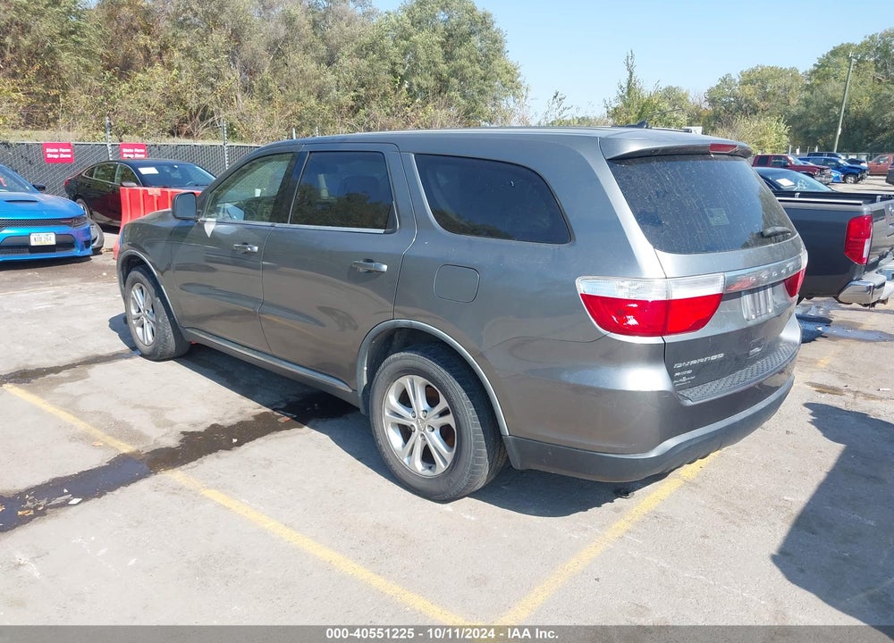2012 DODGE DURANGO SXT VIN: 1C4RDJAG5CC107688