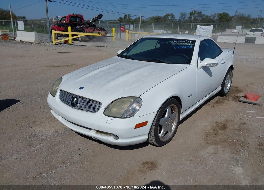 2001 MERCEDES-BENZ SLK 230 KOMPRESSOR VIN: WDBKK49F51F172426
