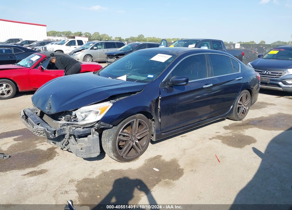2016 HONDA ACCORD SPORT VIN: 1HGCR2F52GA031547