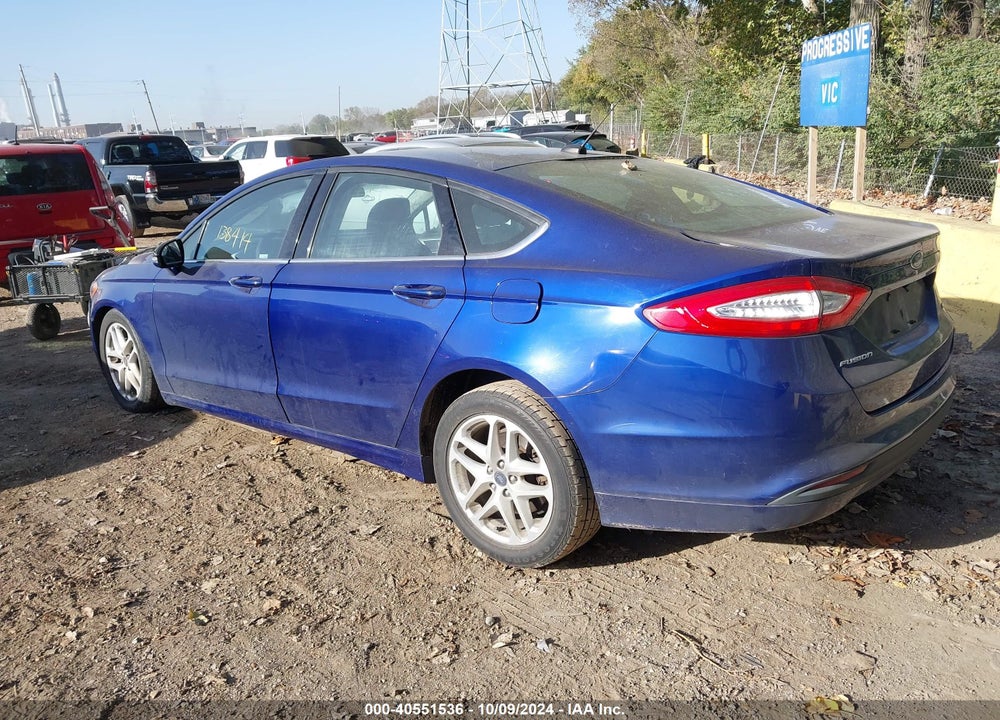 2015 FORD FUSION SE VIN: 3FA6P0H7XFR277163