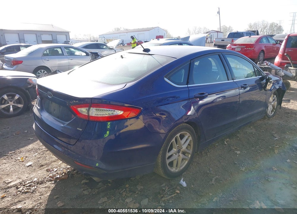 2015 FORD FUSION SE VIN: 3FA6P0H7XFR277163