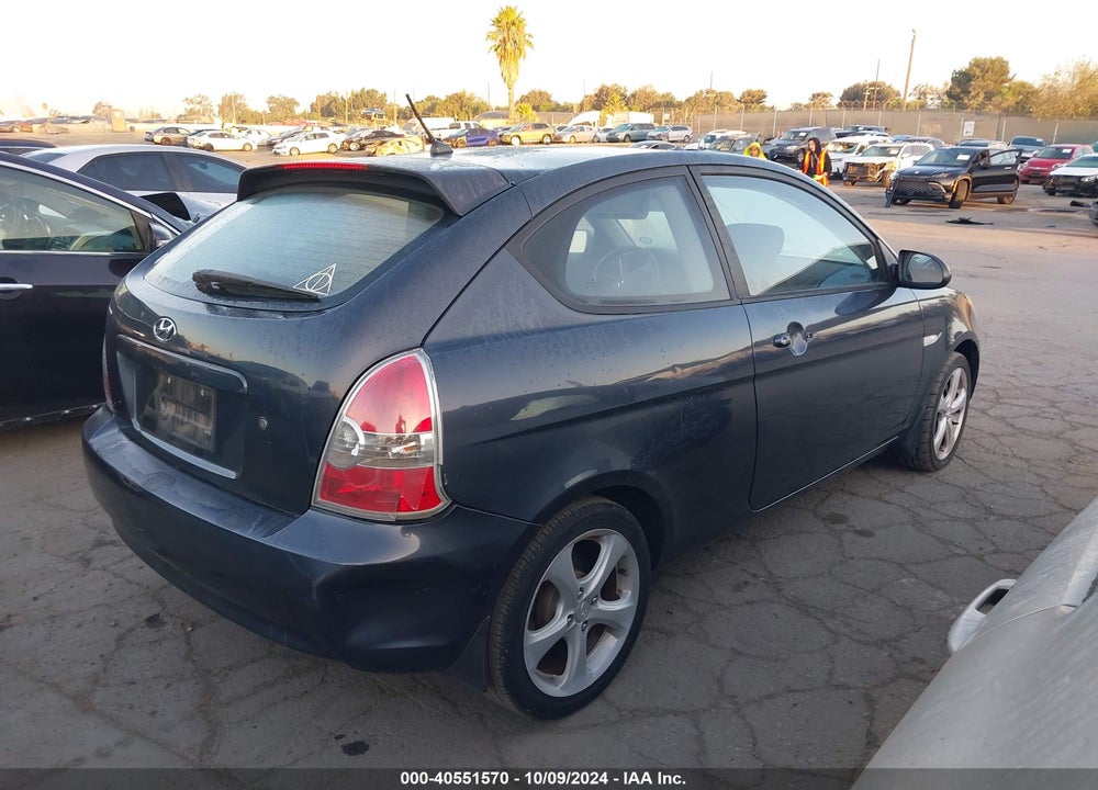 2007 HYUNDAI ACCENT SE VIN: KMHCN36C97U020179