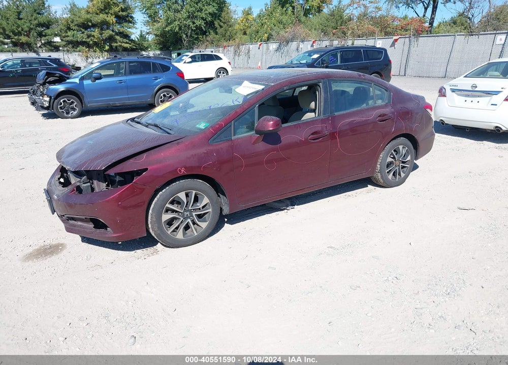 2013 HONDA CIVIC EX VIN: 19XFB2F84DE274683