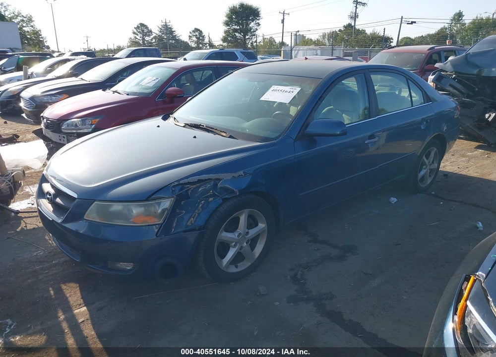 2007 HYUNDAI SONATA LIMITED/SE V6 VIN: 5NPEU46F77H174528