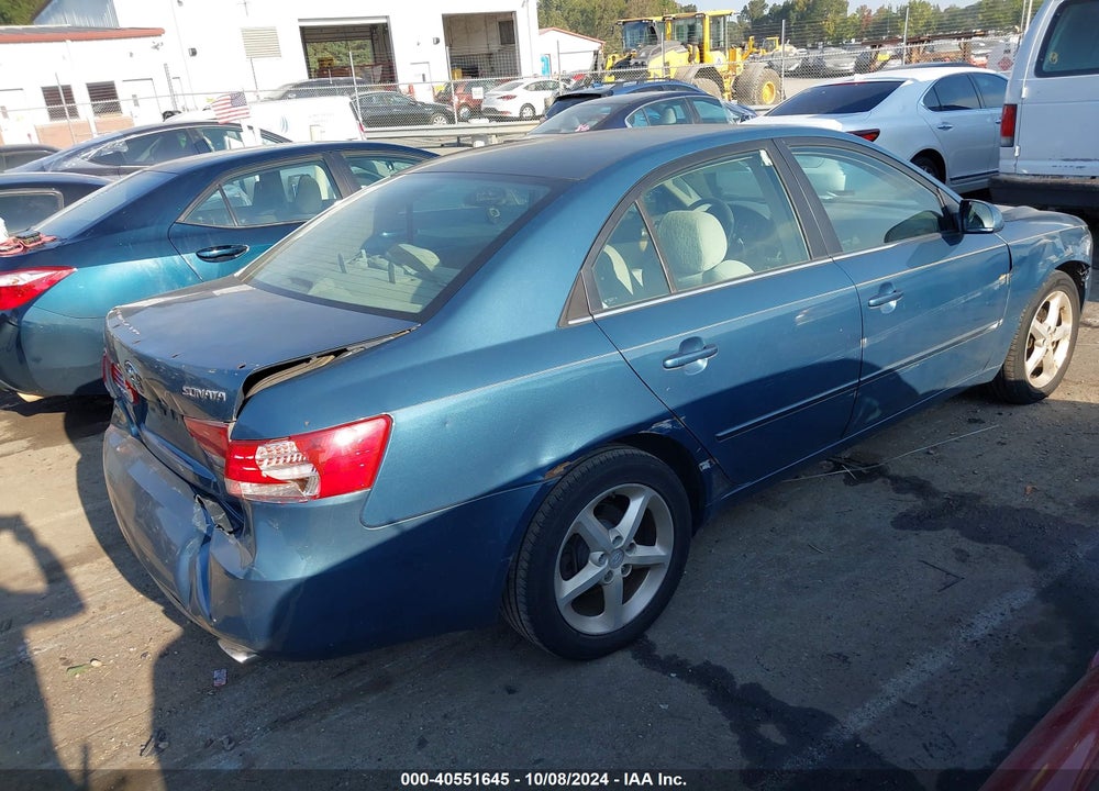 2007 HYUNDAI SONATA LIMITED/SE V6 VIN: 5NPEU46F77H174528