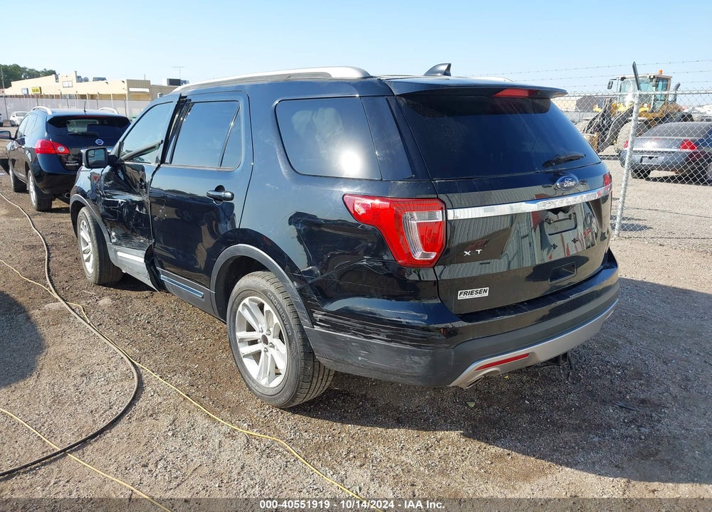 2017 FORD EXPLORER XLT VIN: 1FM5K7D84HGA55235