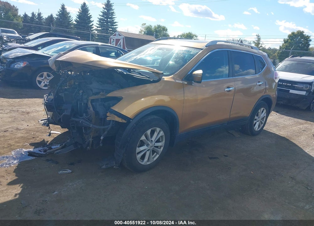 2014 NISSAN ROGUE SV VIN: 5N1AT2MV7EC769545