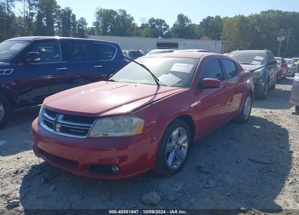 2011 DODGE AVENGER LUX VIN: 1B3BD2FB2BN551958
