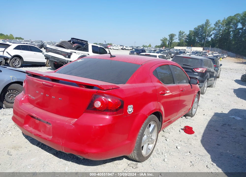 2011 DODGE AVENGER LUX VIN: 1B3BD2FB2BN551958