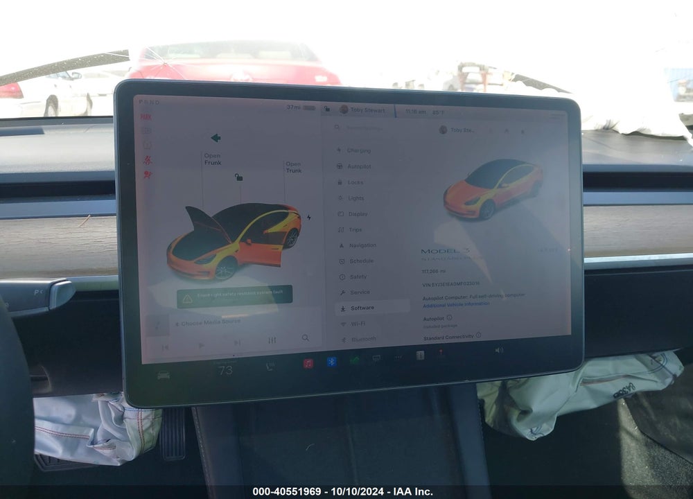 2021 TESLA MODEL 3 STANDARD RANGE PLUS REAR-WHEEL DRIVE VIN: 5YJ3E1EA0MF023016