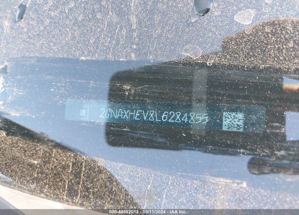 2020 CHEVROLET EQUINOX FWD LS VIN: 2GNAXHEV8L6284855
