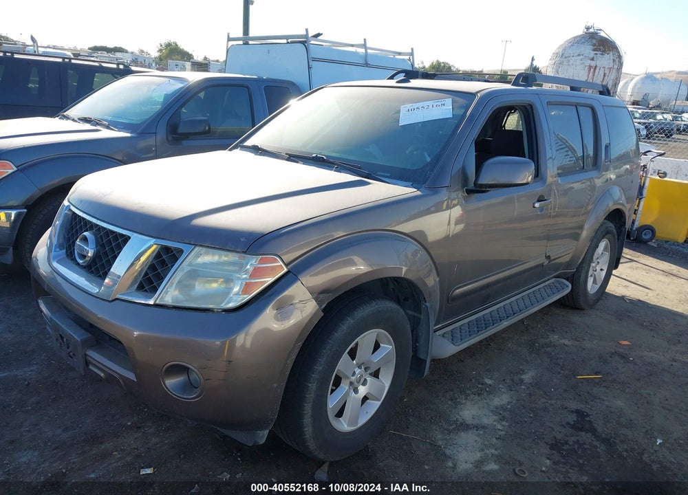 2008 NISSAN PATHFINDER SE VIN: 5N1AR18U58C647135