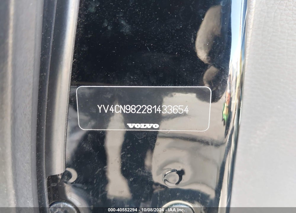 2008 VOLVO XC90 3.2 VIN: YV4CN982281433654