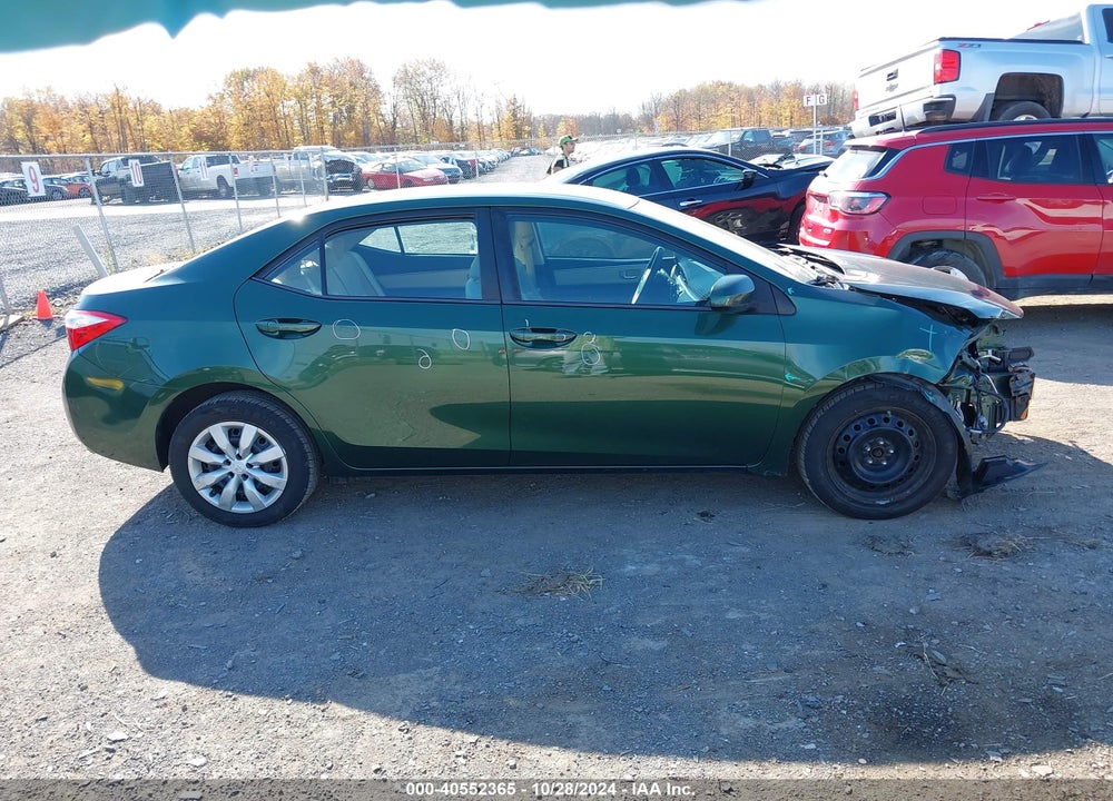 2014 TOYOTA COROLLA LE VIN: 2T1BURHE5EC190912