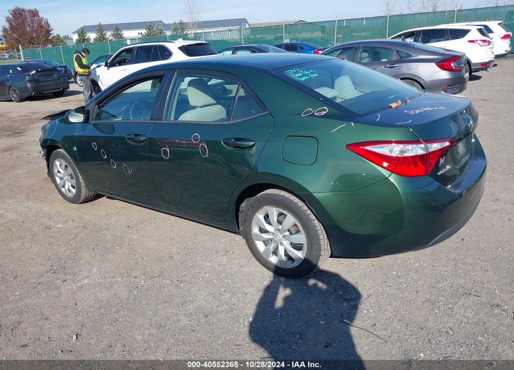 2014 TOYOTA COROLLA LE VIN: 2T1BURHE5EC190912